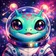 Vibrant geometric avatar with diverse shapes and colors, suitable for profile picture.